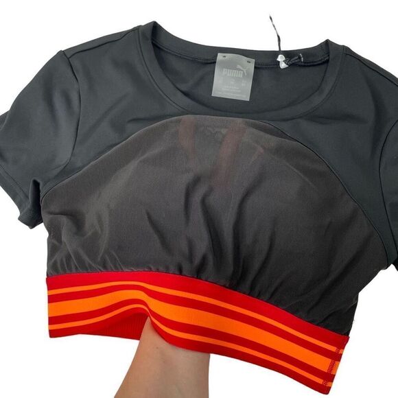 NEW Puma High Court Ora Mesh bra Top Size XS black - Picture 6 of 11